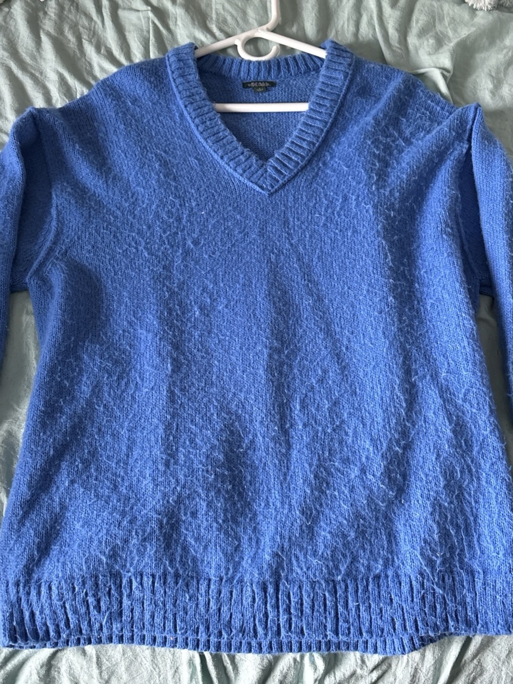 wild fable Periwinkle Ribbed V‑Neck Sweater